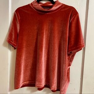 MADEWELL VELVET MOCKNECK TEE (NWT) - XL